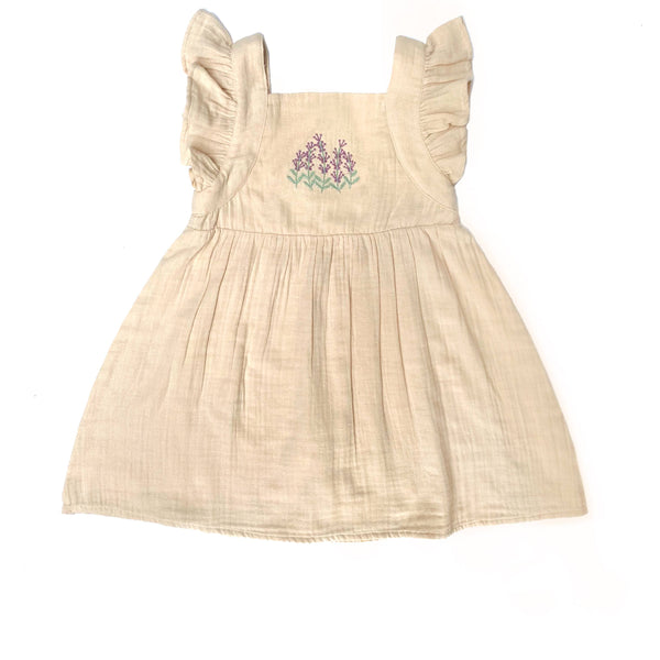 City Mouse Studio - Embroidered Tank Dress- Crinkle Cotton