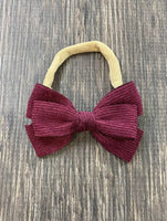 The Hair Bow Company - Corduroy Bow Headband