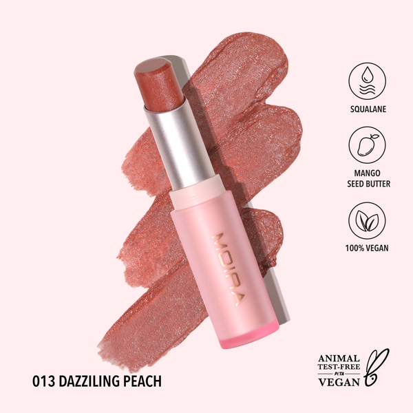 Moira Cosmetics - Signature Lipstick (013, Dazzling Peach)