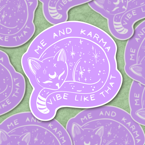 Sage and Virgo - Me and Karma Vibe Like That, Swiftie Sticker