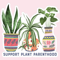 Mugsby - Support Plant Parenthood Plant Sticker Decal