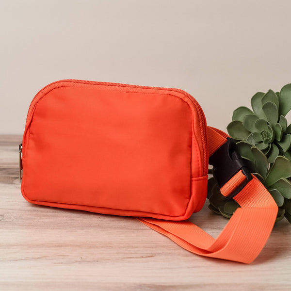 Lauren Lane - Allie Nylon Sling Bag-Orange