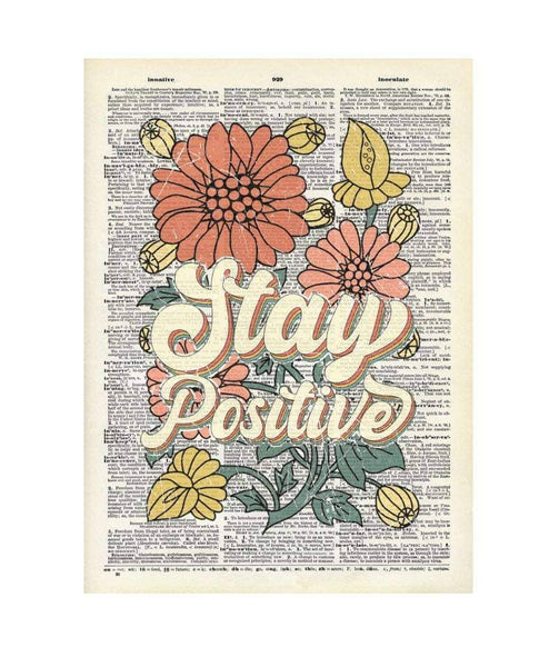 Crazilyhumbledesigns - Positive, Inspirational, Vintage Dictionary Print