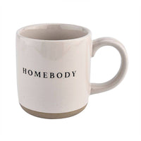 Sweet Water Decor - Homebody - Cream Stoneware Coffee Mug - 14 oz