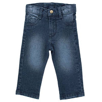 RuffleButts - Medium Wash Straight Jeans