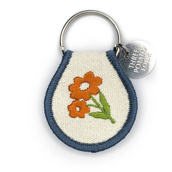 Three Potato Four - Patch Keychain - Orange Blossom