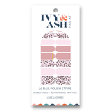 Ivy & Ash - Luxe Leopard | Mauve Pink Animal Print Nail Art Nail Wrap