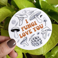 Sage and Virgo - I Fungi Love You, Funny Vinyl Sticker