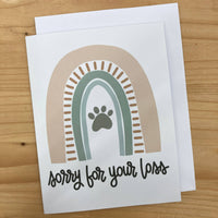 Craftinista Girl - Sorry For Your Loss Pet Sympathy Card