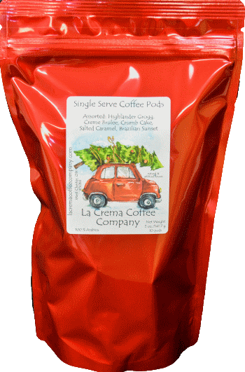 La Crema Coffee Company - Christmas Vacation Decorative Bag (10 Coffee Pods)