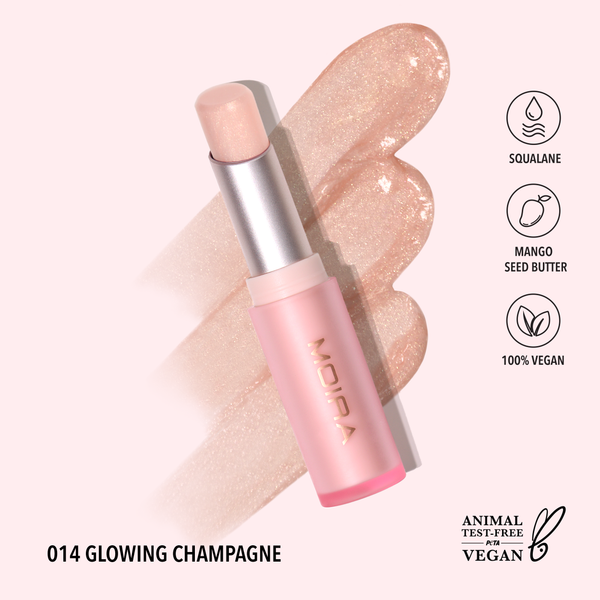 Moira Cosmetics - Signature Lipstick (014, Glowing Champagne)