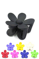 Hana - Flower Plastic Hair Clip (12pc)