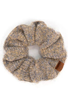 Hana - C.C Multi Yarn Knit Solid Color Soft Scrunchies