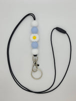 Kendra's Designs - Daisy Flower Lanyard | Teacher Lanyard | ID Badge Holder