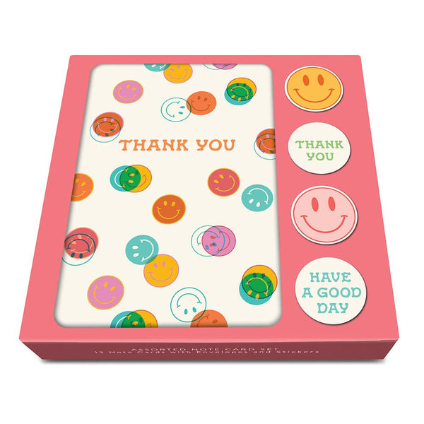 Studio Oh! - Be All Smiles Note Card Set with Stickers