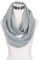 Hana - Solid boucle infinity scarf