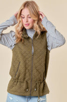 Doe and Rae - QUILTED VEST - 10295J-1: M / FOREST