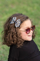 The Hair Bow Company - Animal Print & Glittery Bow