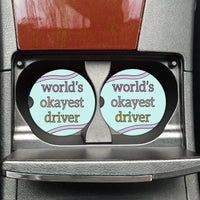 Mugsby - World's Okayest Driver Funny Car Coasters, New