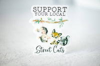 Savannah and James Co - Local Street Cats, Vinyl Sticker, 3x3 in.