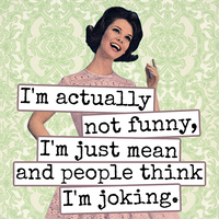 Raven's Rest Studio - I'm Actually Not Funny... Fridge Magnet. 325