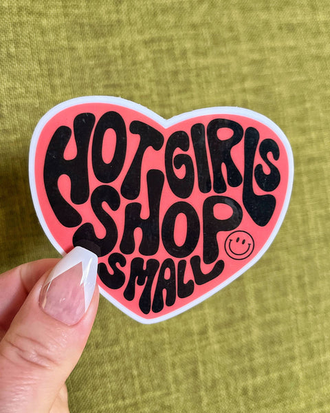 Sage and Virgo - Hot Girls Shop Small, Vinyl Sticker