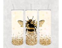 The Potted Oasis - Glitter Bee Tumbler