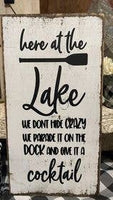 Dudley's Cottage & Gifts - HERE AT THE LAKE WE DON'T HIDE CRAZY - BOHO Dad Father’s Day