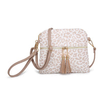 Jen & Co. - M1785 Tara 2 Tone Crossbody/Wristlet w/ Front Zip Pocket