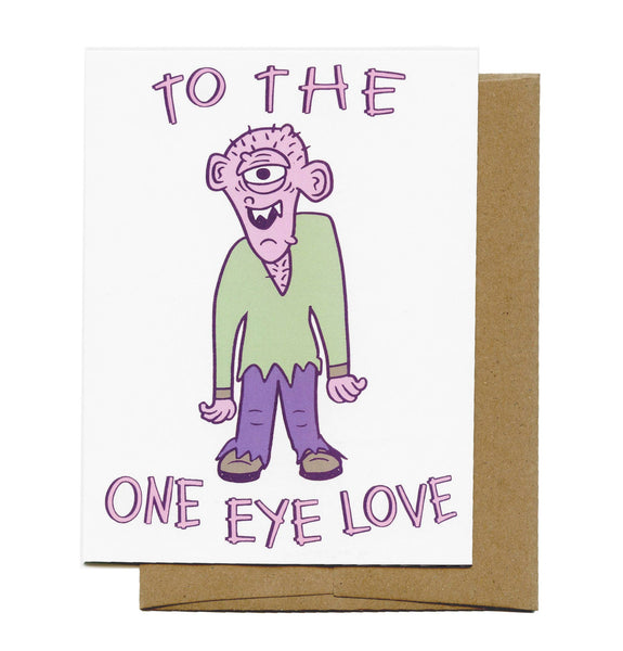 Lucky Sardine - To The One Eye Love, Cyclops Valentine's Card