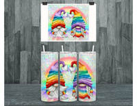 The Potted Oasis - Rainbow Gnome Tumbler