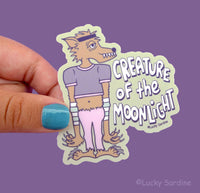 Lucky Sardine - Werewolf, Creature of the Moonlight, Halloween Vinyl Sticker