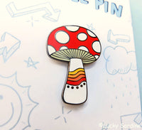 Lucky Sardine - Mushroom Rainbow Enamel Pin