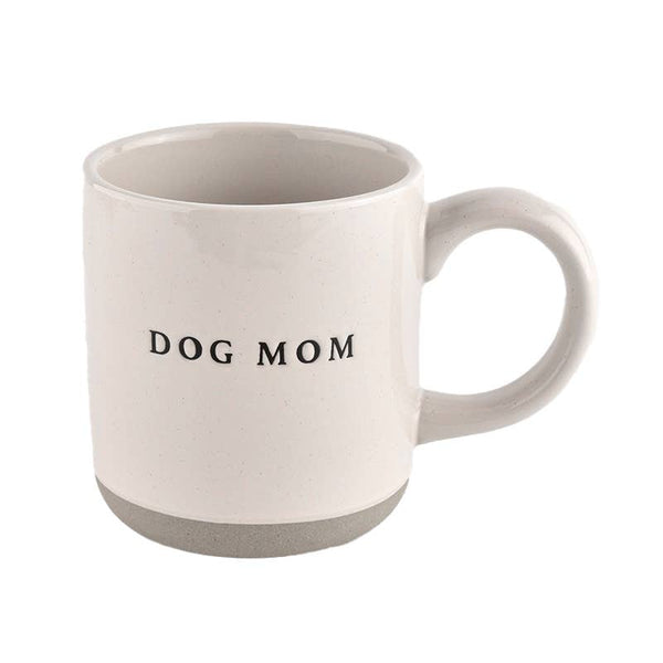 Sweet Water Decor - Dog Mom - Cream Stoneware Coffee Mug - 14 oz