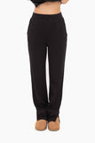 Mono B - Elevated Wide Leg Lounge Pants: S:M:L (2:2:2) / Black