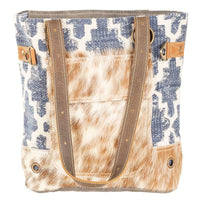 Clea Ray Canvas Bags & Clothing - Blue Rug With Front Pocket Fur Bag