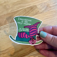 Graceful Darkness, LLC - Cheshire Cat, Alice in Wonderland, Vinyl Sticker